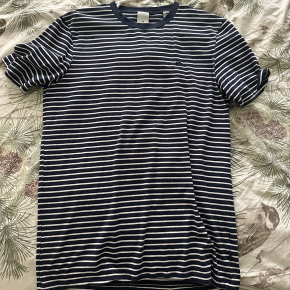 Scotch and soda Navy Striped Men's Shirt - Picture 1 of 3